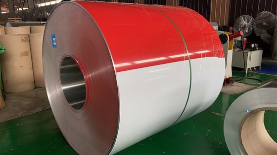 Coil di alluminio rivestito di colore Bianco Caldo Freddo Immerso Preverniciato Rollato 0,4 mm bobine rivestite di alluminio per tetti