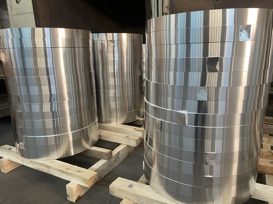 Nastro di alluminio in lega antirughe 1050 1060 1070 1100 3A21 3003 3103 3004 5052 8011 Nastro di alluminio stretto in bobina