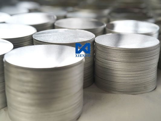 1mm di taglio di alluminio a foglio rotondo 1070 O 1060 Disco di alluminio cerchio 3003 3004 3005 Cerchio di foglio di alluminio per utensili da cucina padella