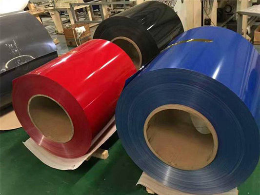 Spessore della bobina di alluminio rivestito di colore alluminio utilizzato per tetti e muri materiale da costruzione