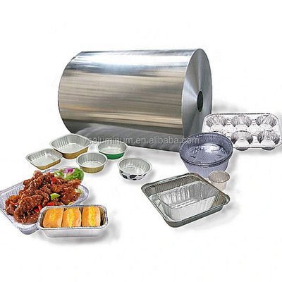 Dimensioni personalizzate Fogli di alluminio bobina grezza di alluminio di grado alimentare bobina di alluminio di alluminio Jumbo Roll