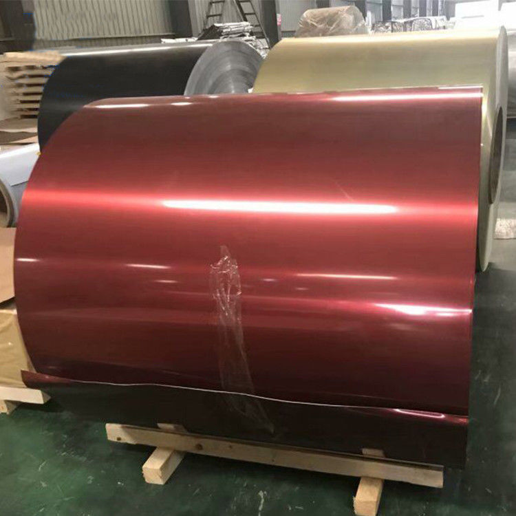 La bobina di alluminio rivestita di colore all'ingrosso pre ha dipinto l'alluminio colorato del rullo di alluminio