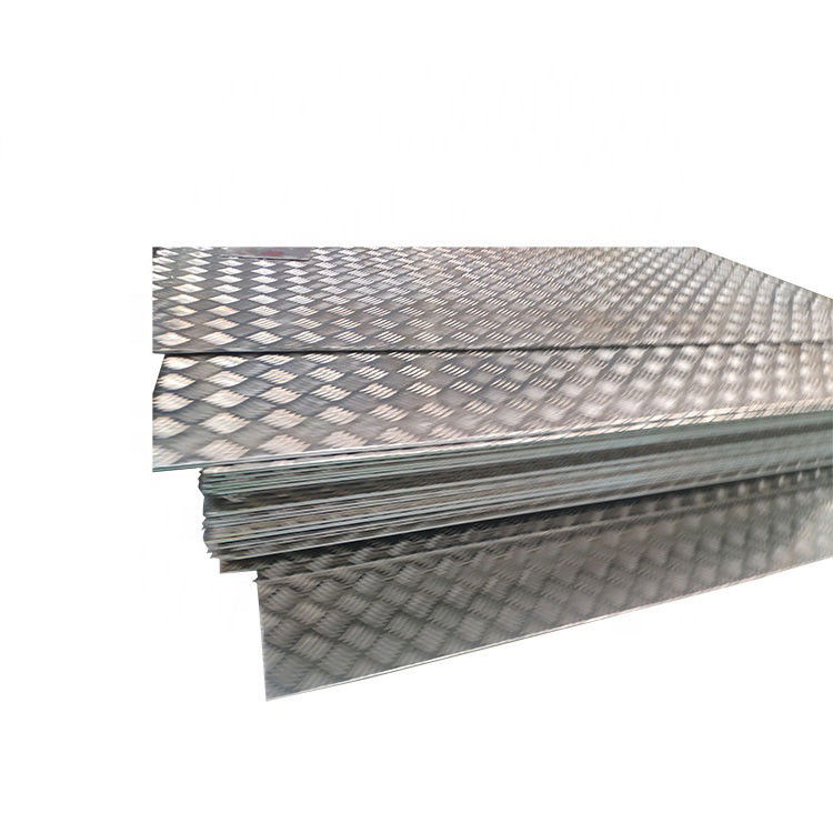 4*8 piedi Prezzo di fabbrica Piastra antiscivolo Piastra di pavimento a cinque barre di alluminio in rilievo